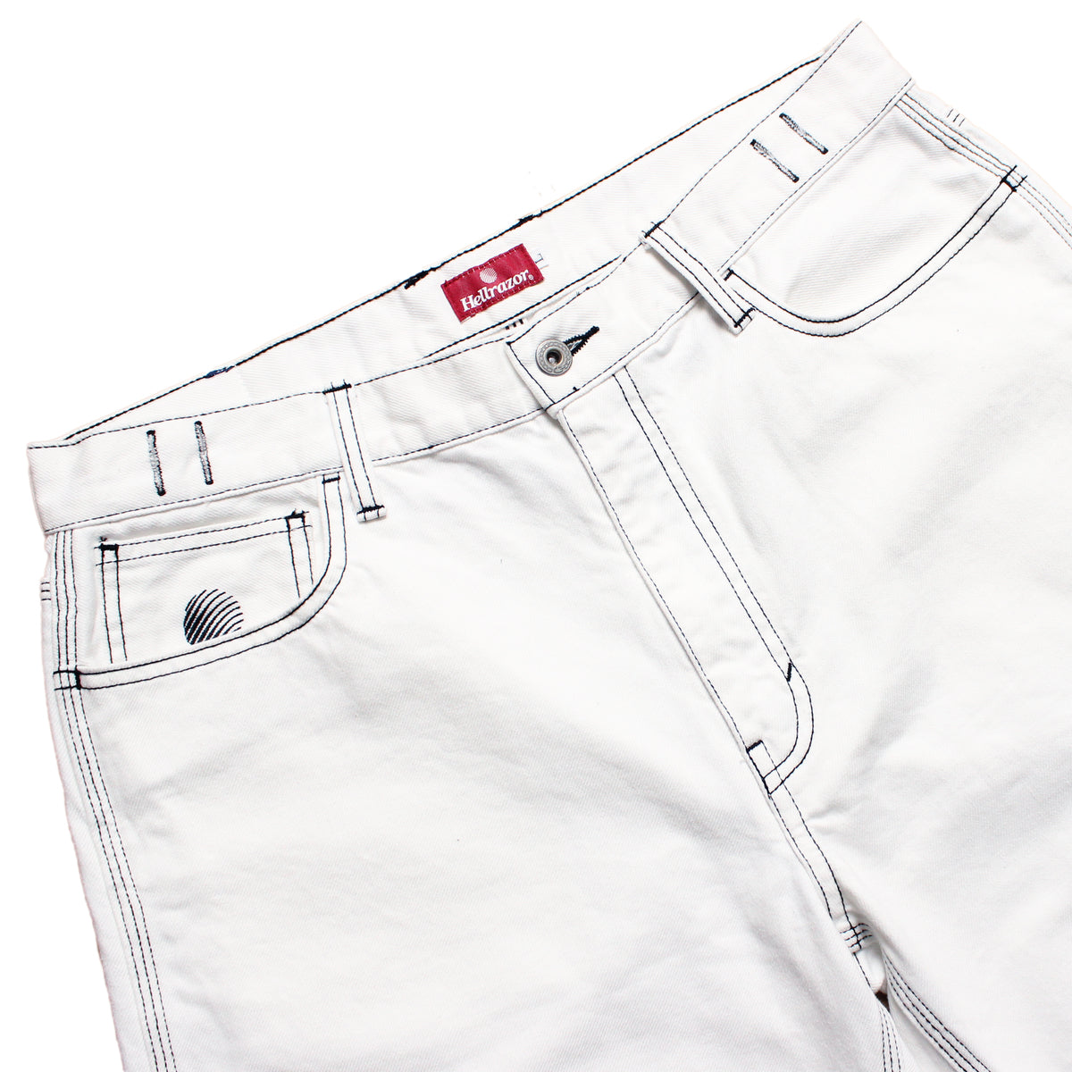 BAGGIE COLOR DENIM SHORTS