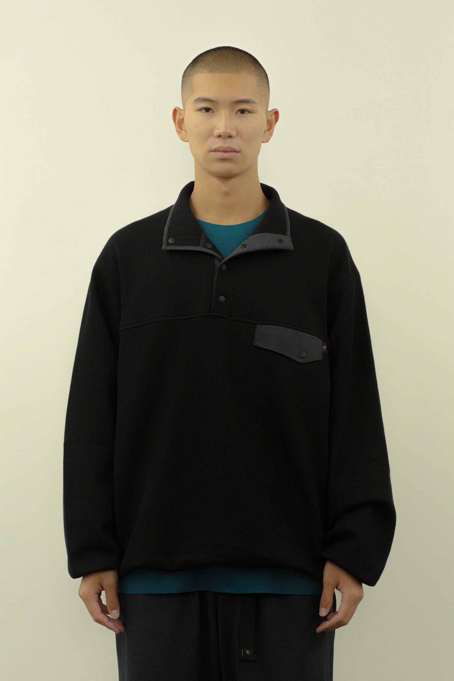 SNAP PULLOVER SWEAT