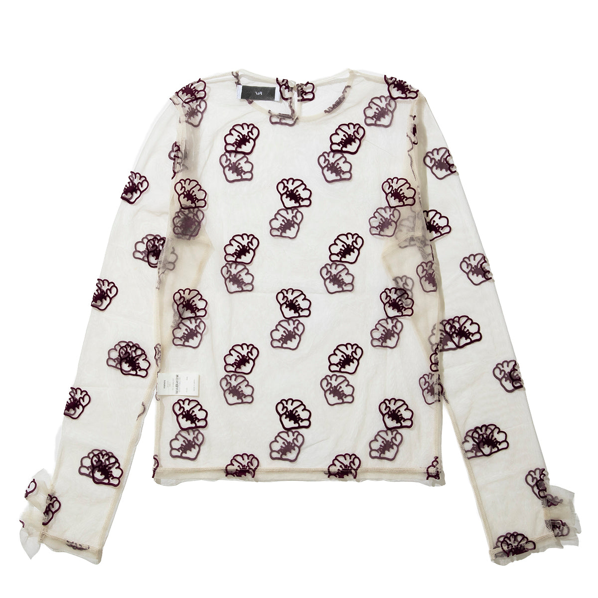 tulle top shell flower