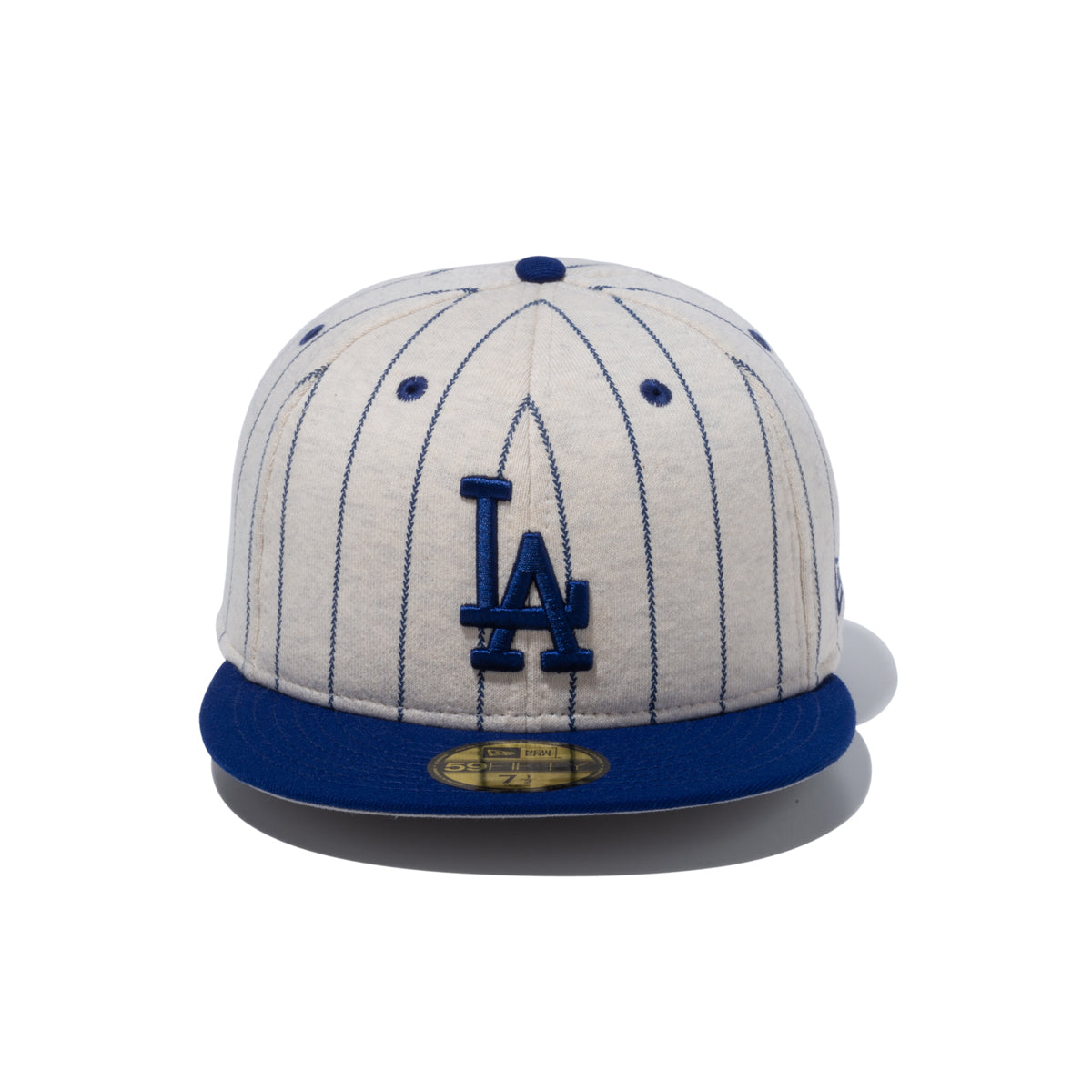 LOS ANGELES DODGERS OATMEAL HEATHER PINSTRIPE 59FIFTY