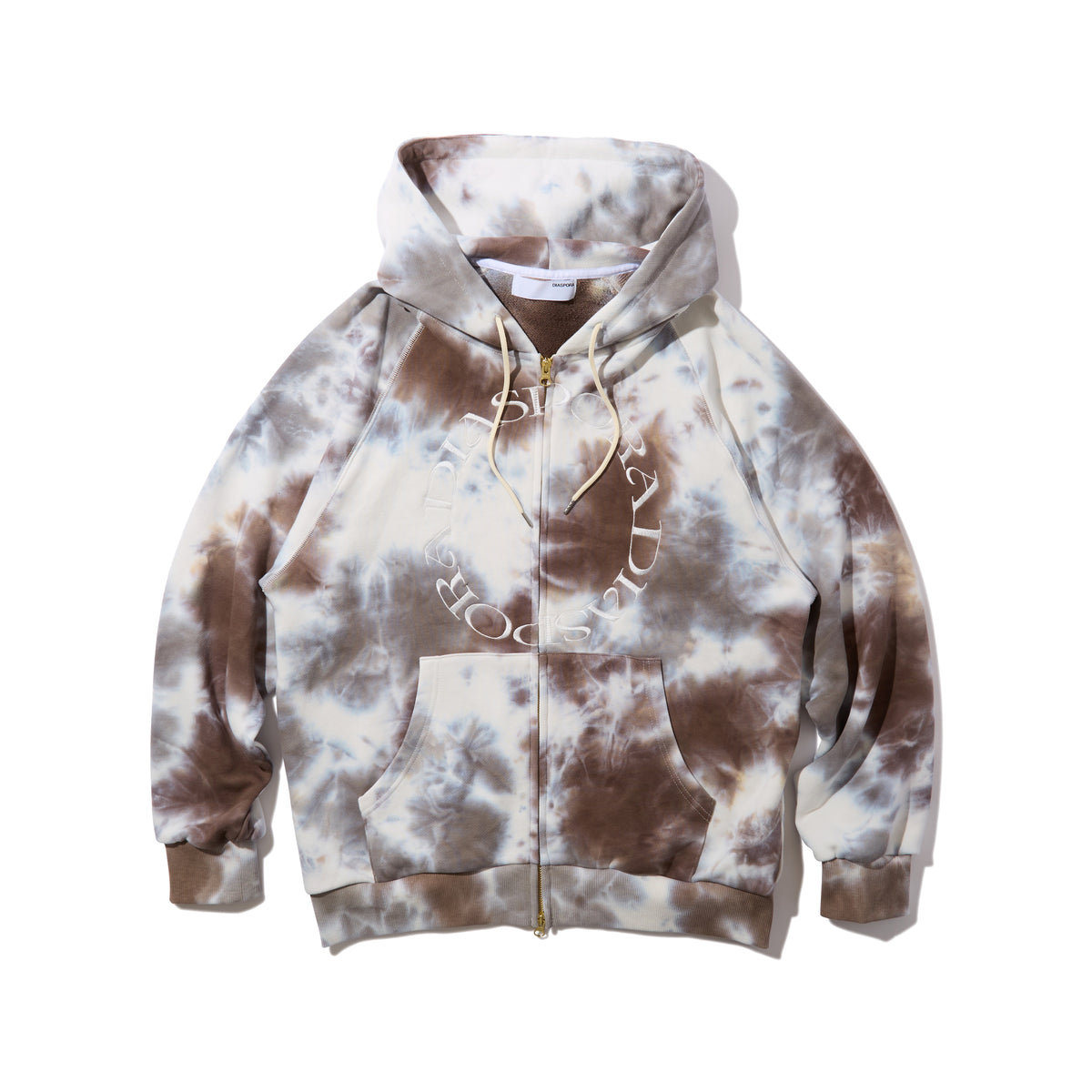 Dyed Full Zip Hooded Sweatshirt
