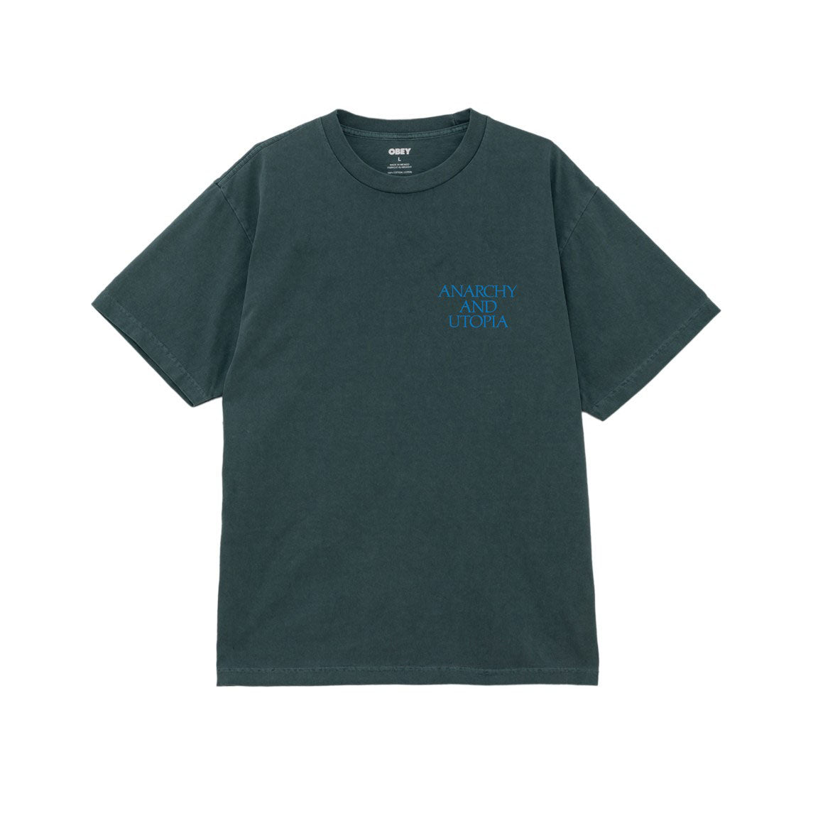 OBEY ANARCHY & UTOPIA PIGMENT T-SHIRT