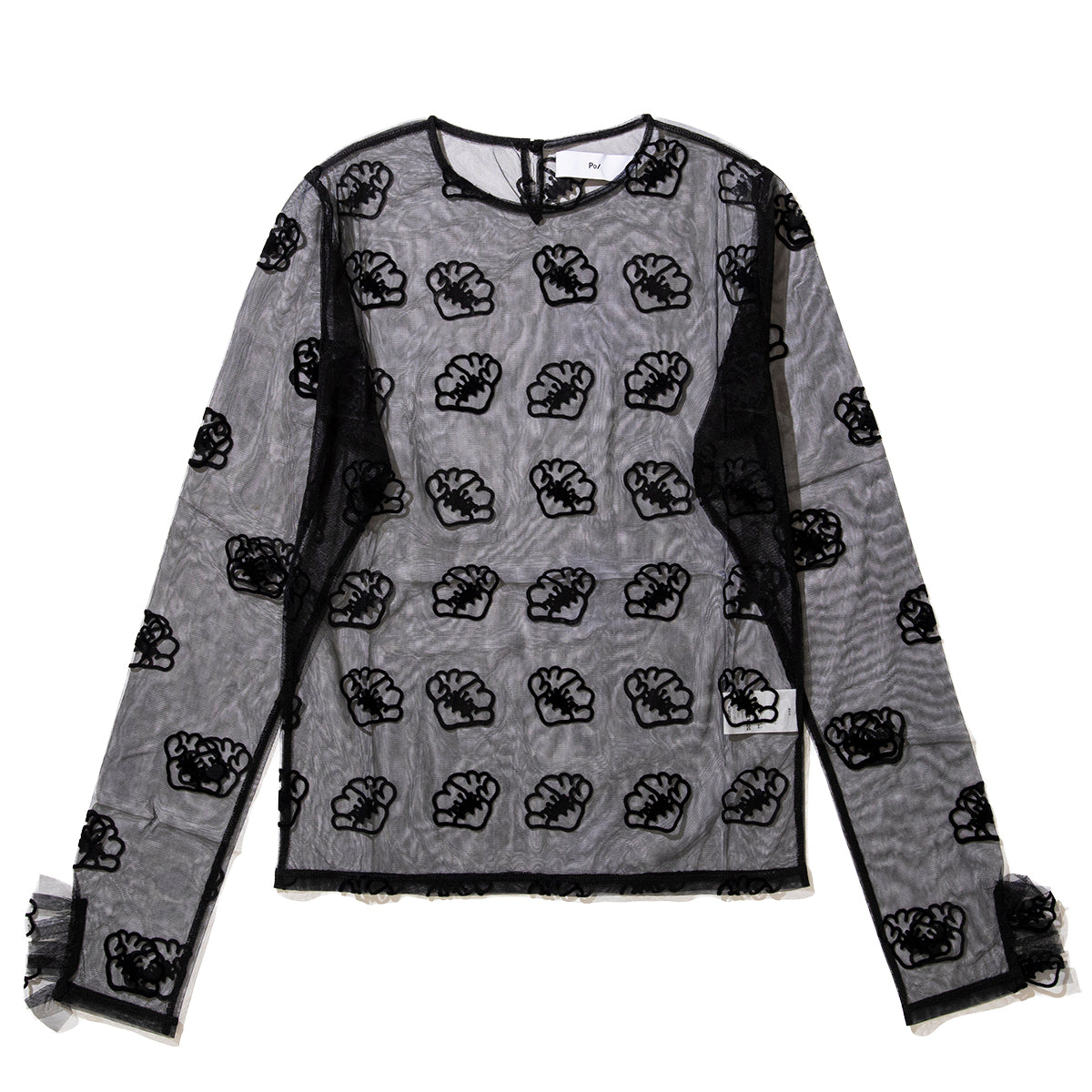 tulle top shell flower