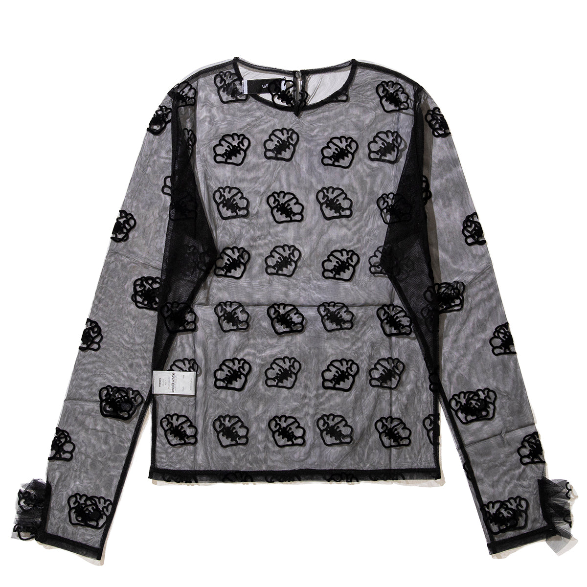 tulle top shell flower