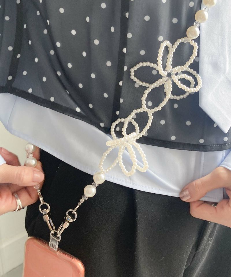 Flower Beads Mobile Shoulder