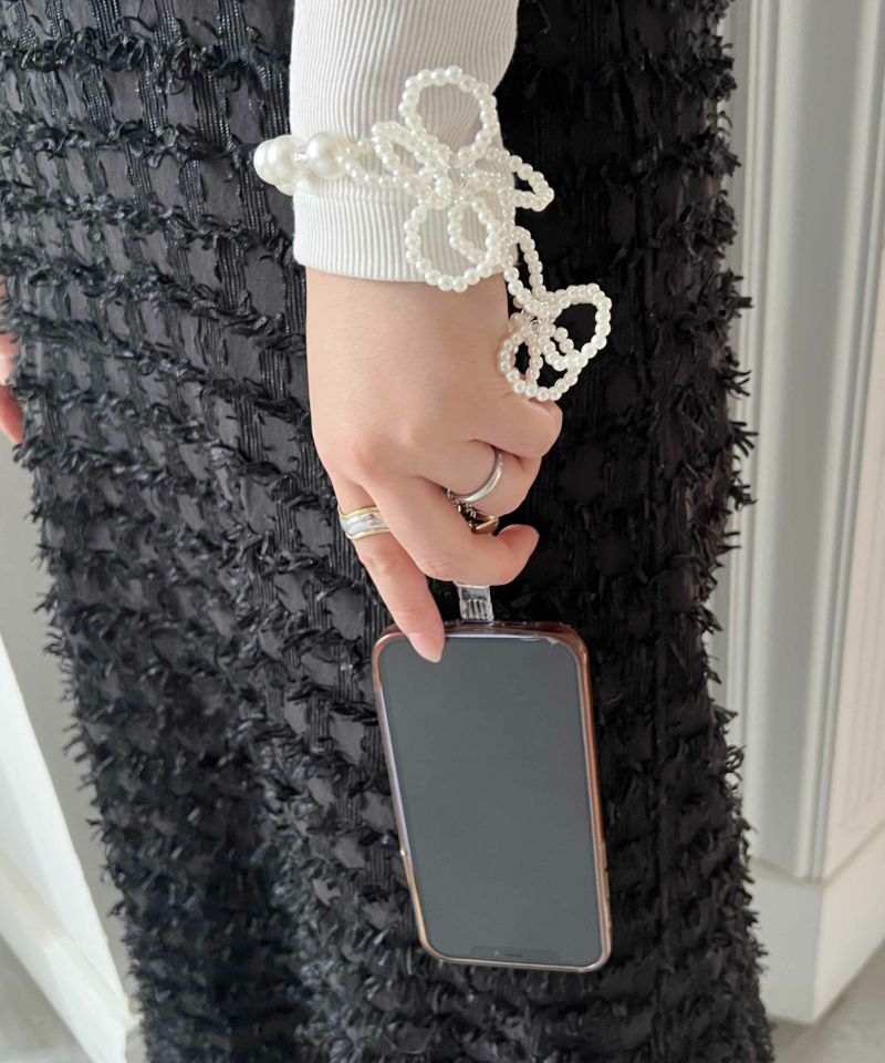 Flower beads hand strap