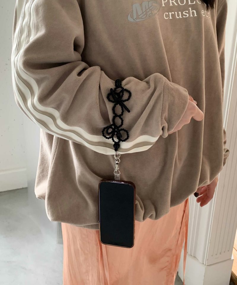 Flower beads hand strap