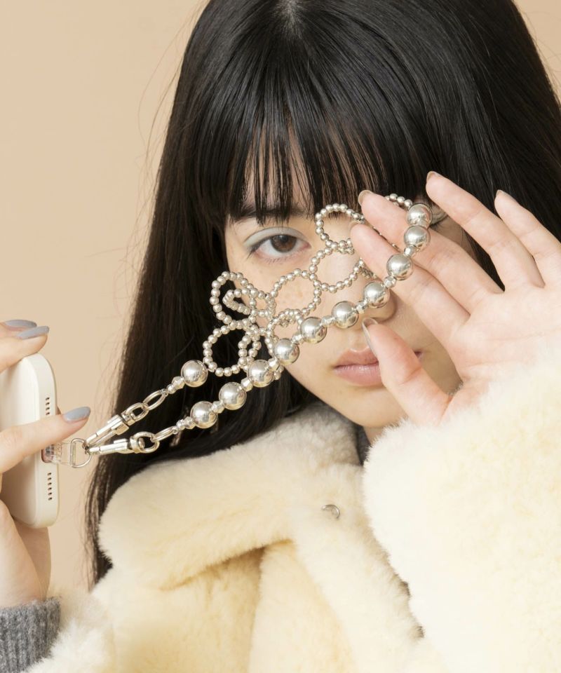 Flower beads hand strap