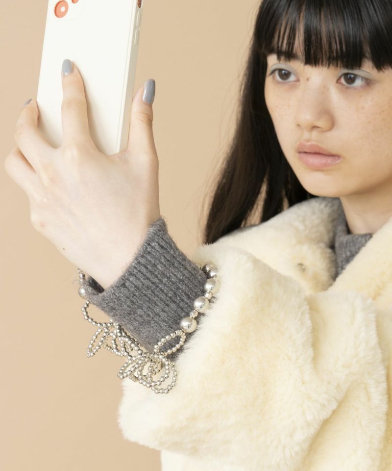 Flower beads hand strap