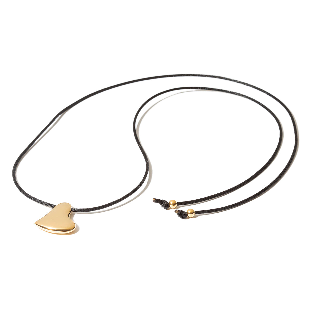 Heart cord necklace