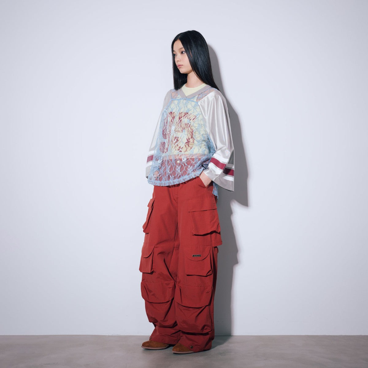 MATTE BAGGY LONG PANTS