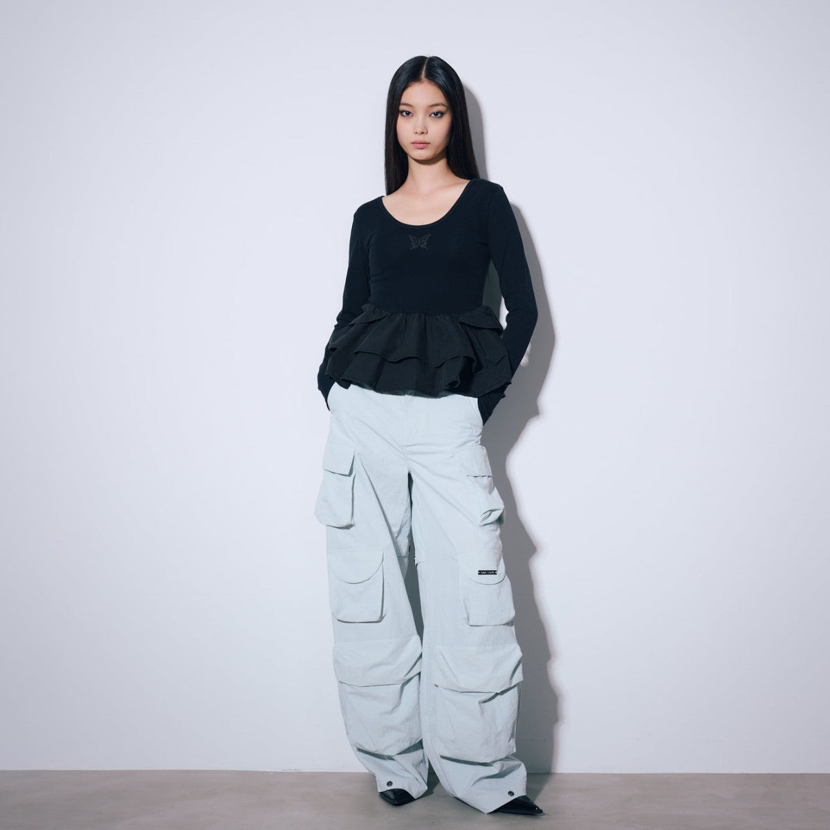 MATTE BAGGY LONG PANTS