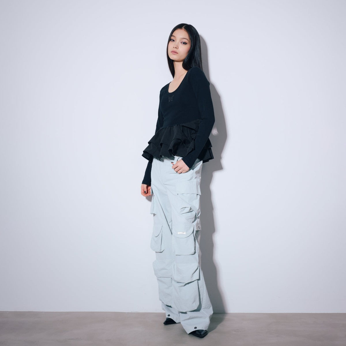 MATTE BAGGY LONG PANTS