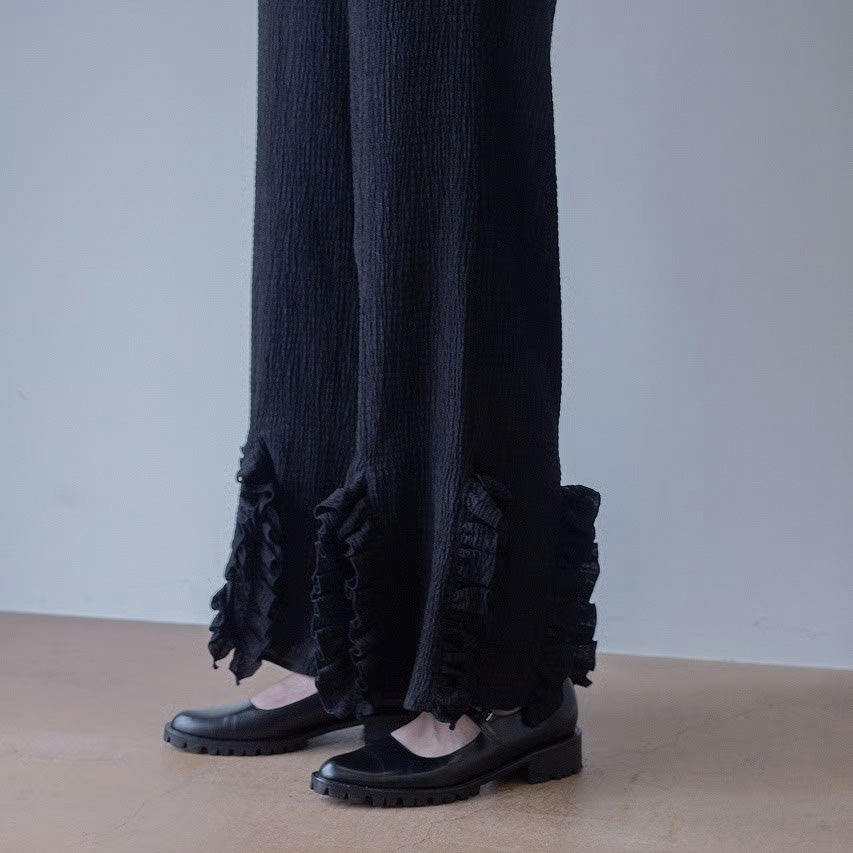 frill wide pants