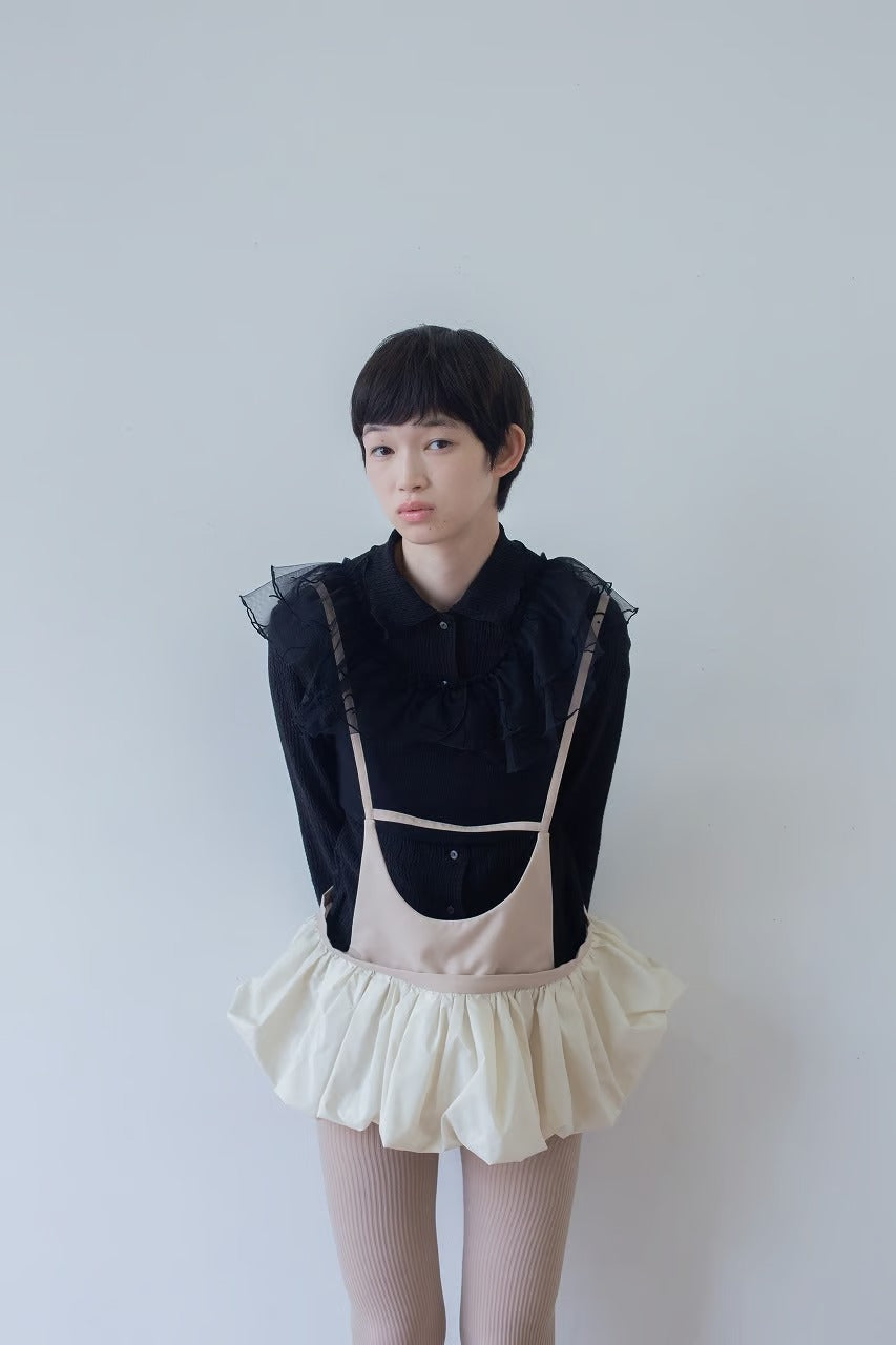 frill bustier skirt