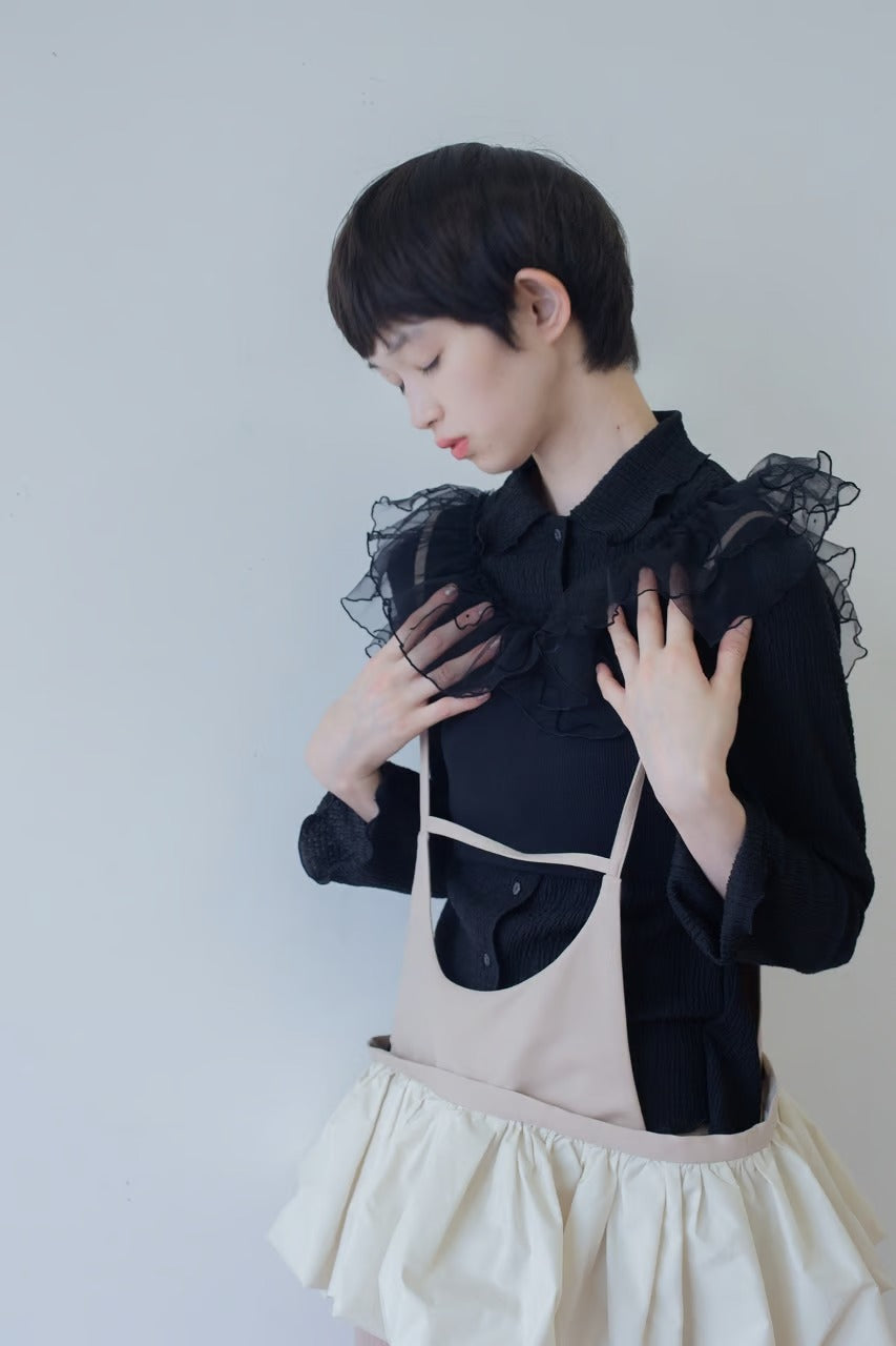 frill bustier skirt