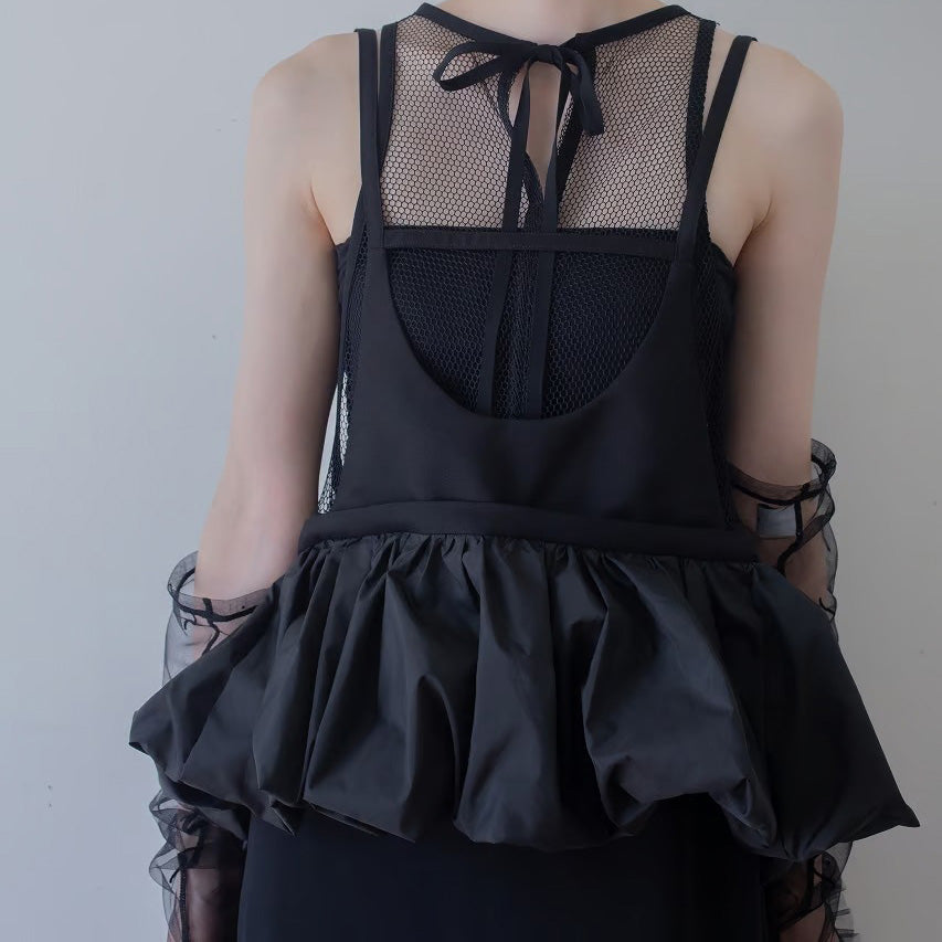 frill bustier skirt