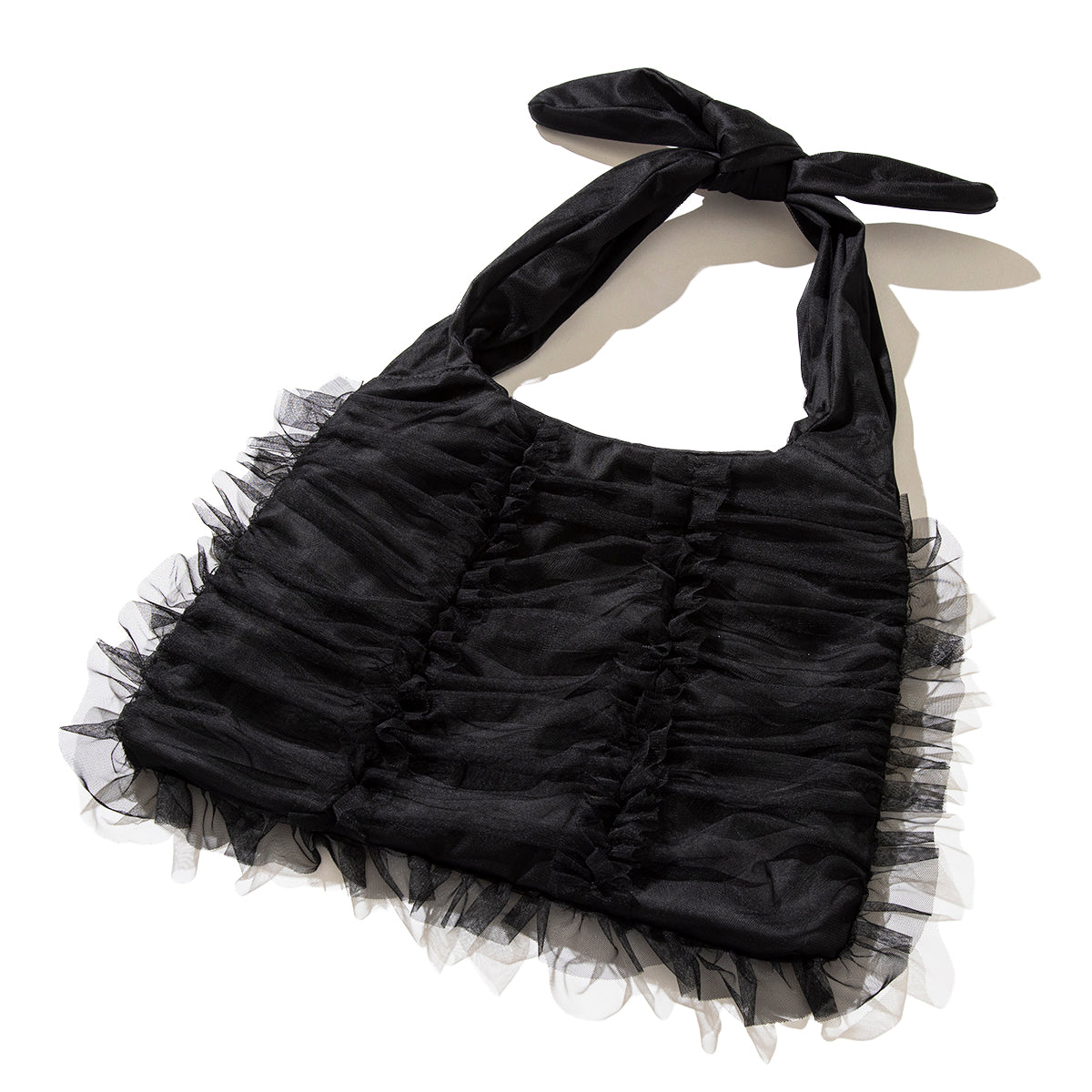 Wide Tulle Tote