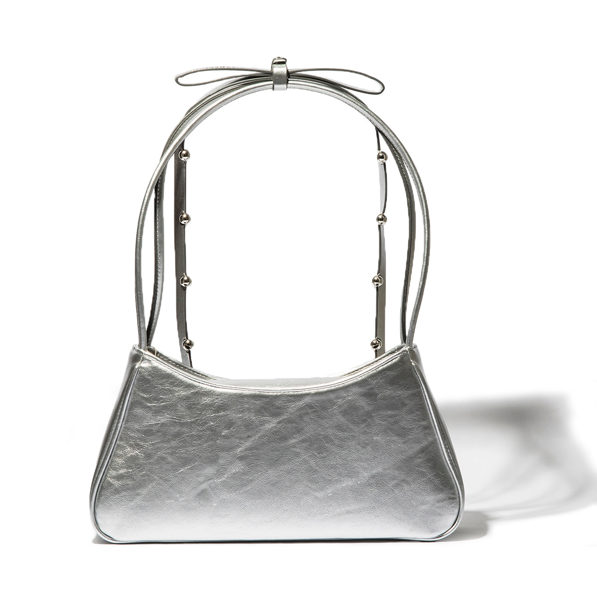 Shoulder Ribbon Enamel Bag