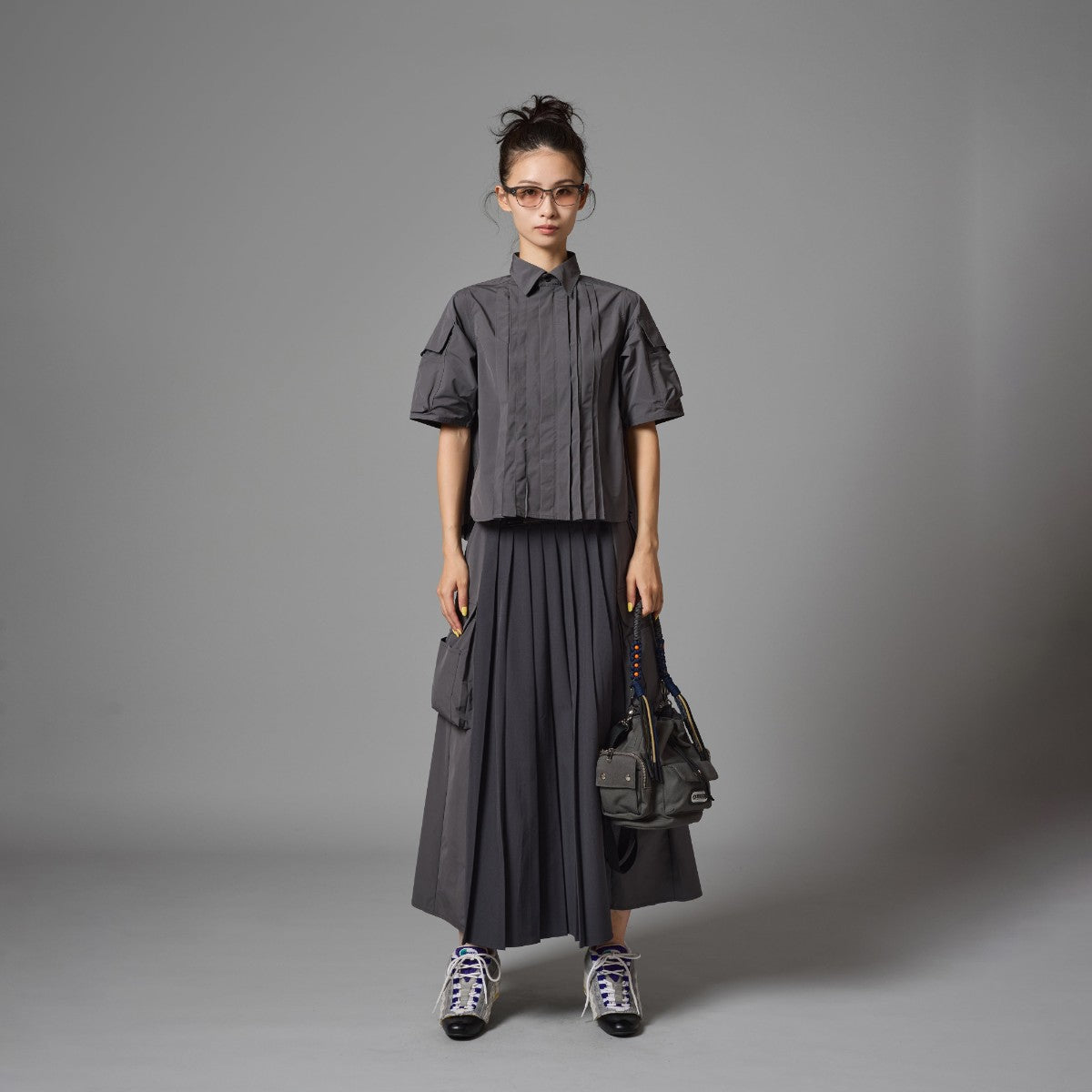 PIN TUCK TECH SHIRT