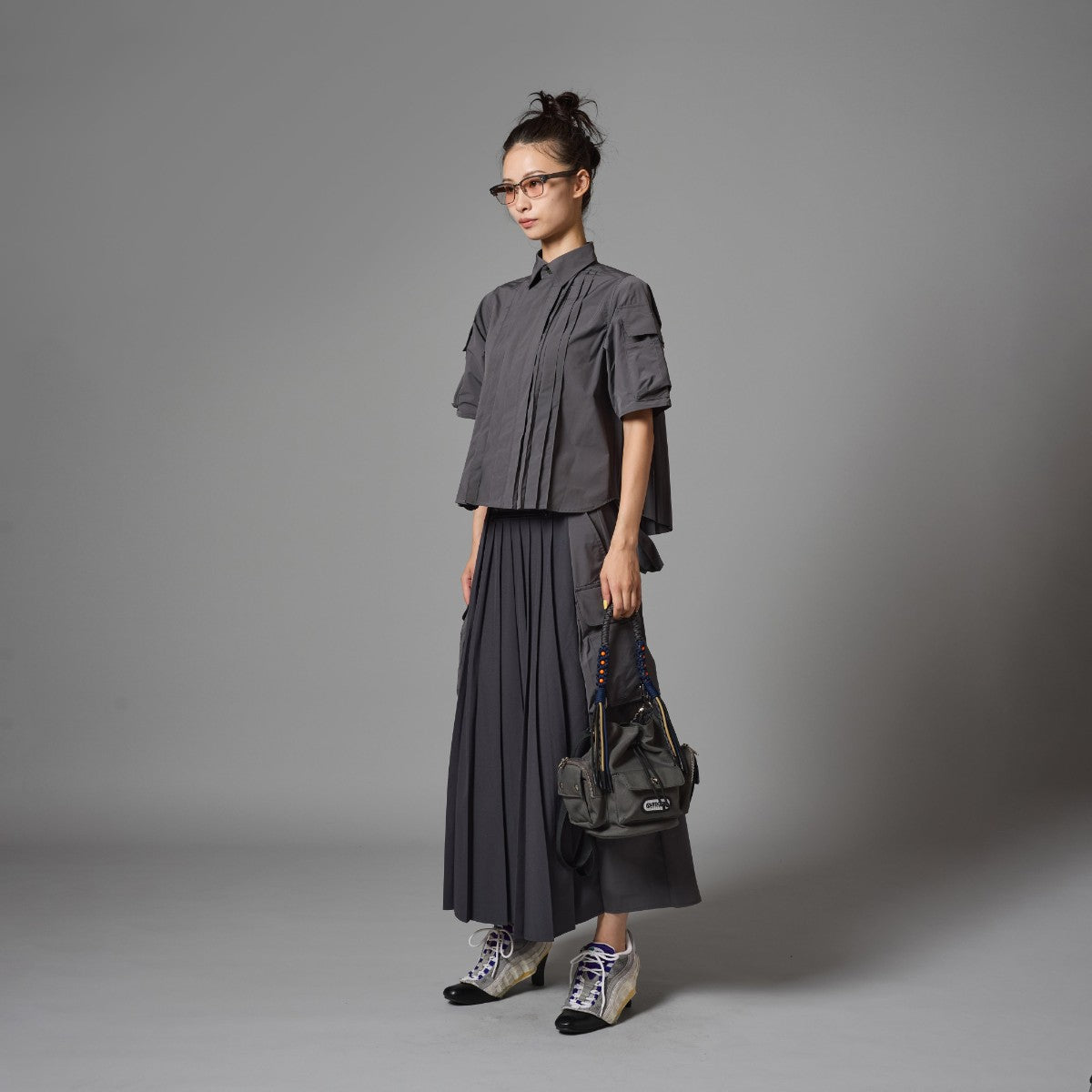 PIN TUCK TECH SHIRT