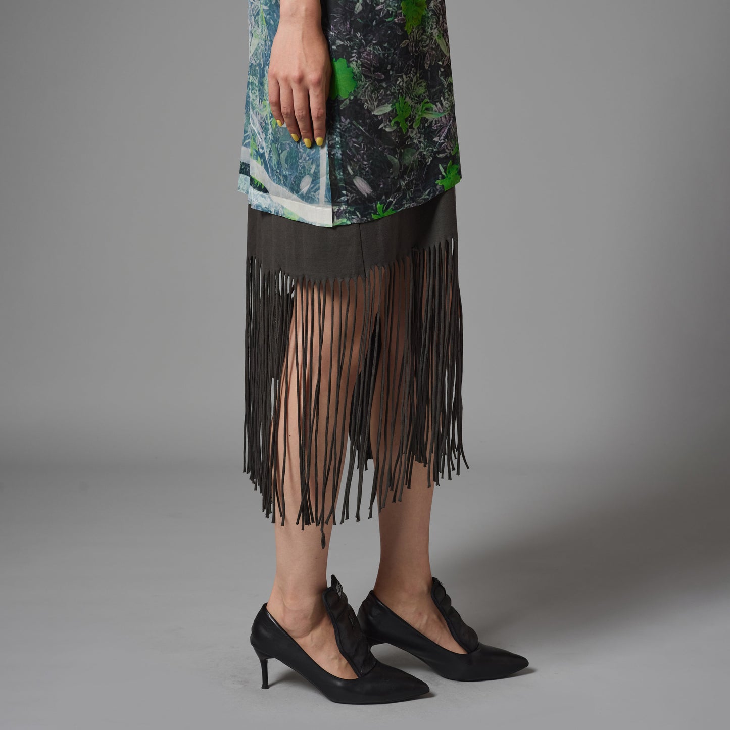 FRINGE T-SHIRT ONE-PIECE