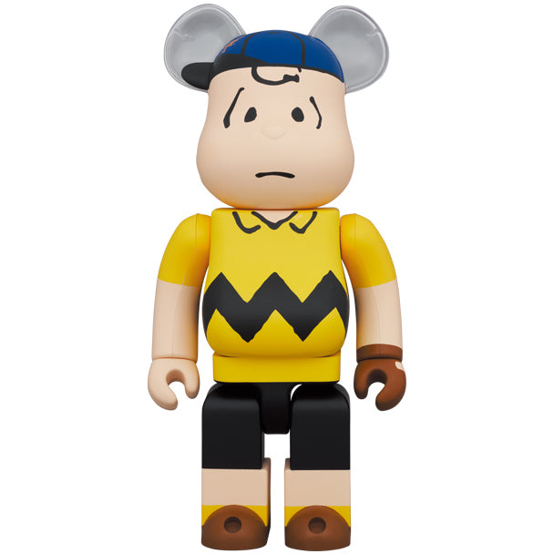 MLB × PEANUTS BE@RBRICK Charlie Brown (NEW YORK METS) 100% & 400%