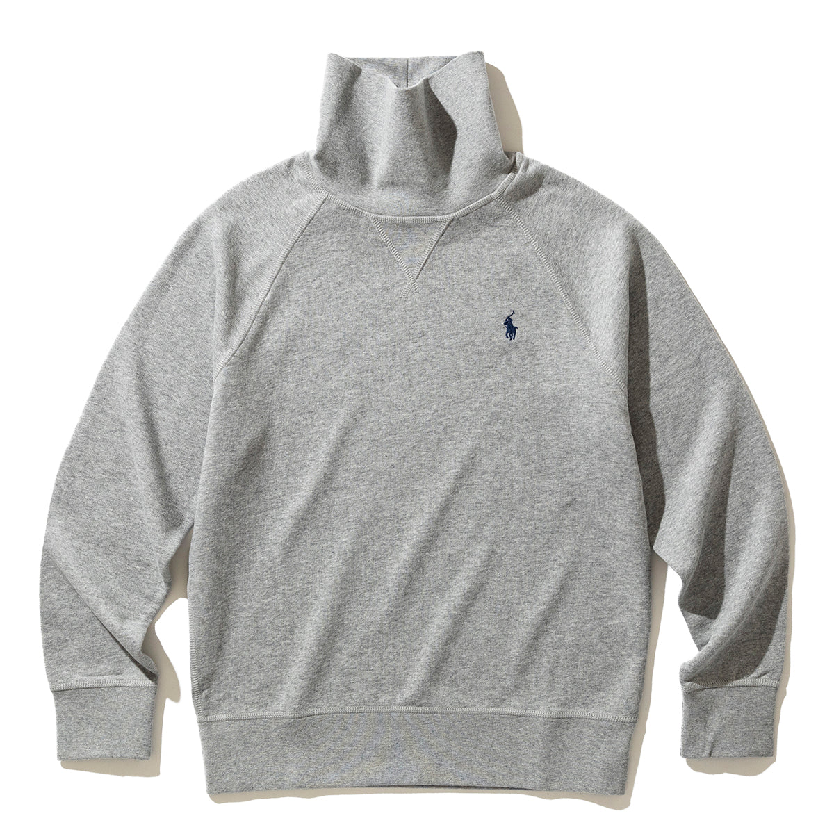 MOCK NECK RAGLAN SWEAT SHIRT