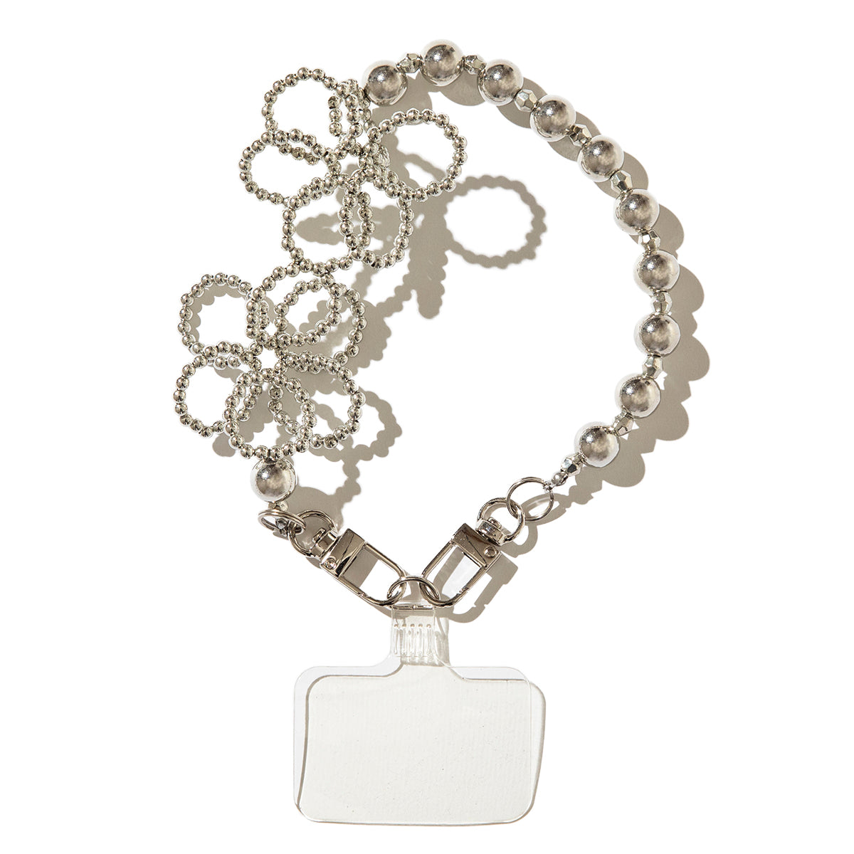 Flower beads hand strap