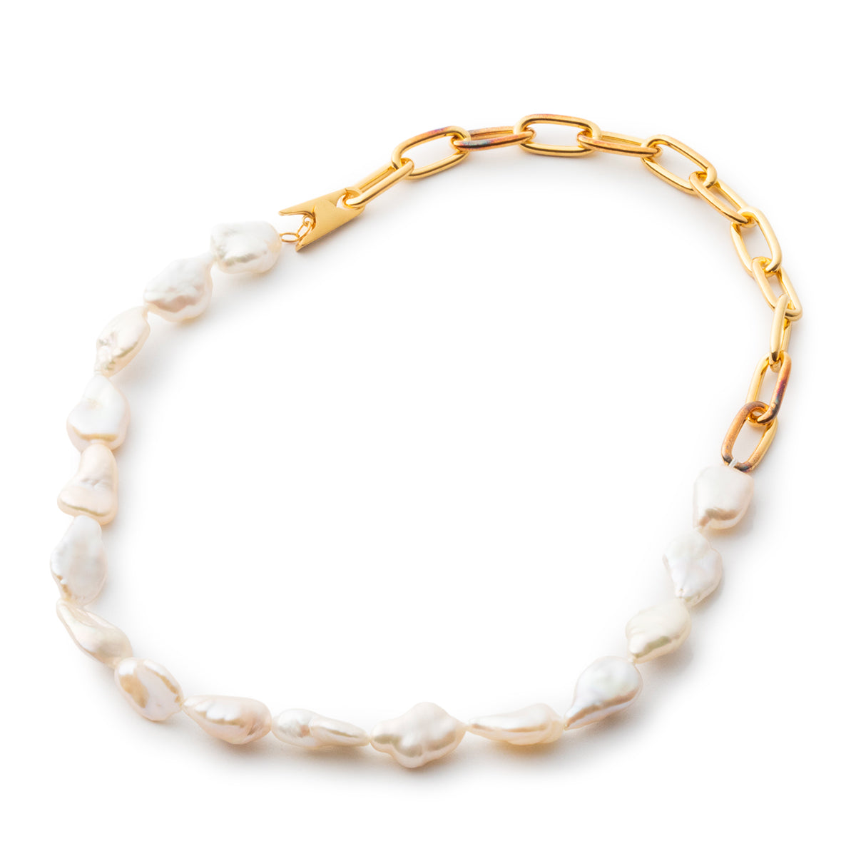 Clip Necklace/Big Pearl