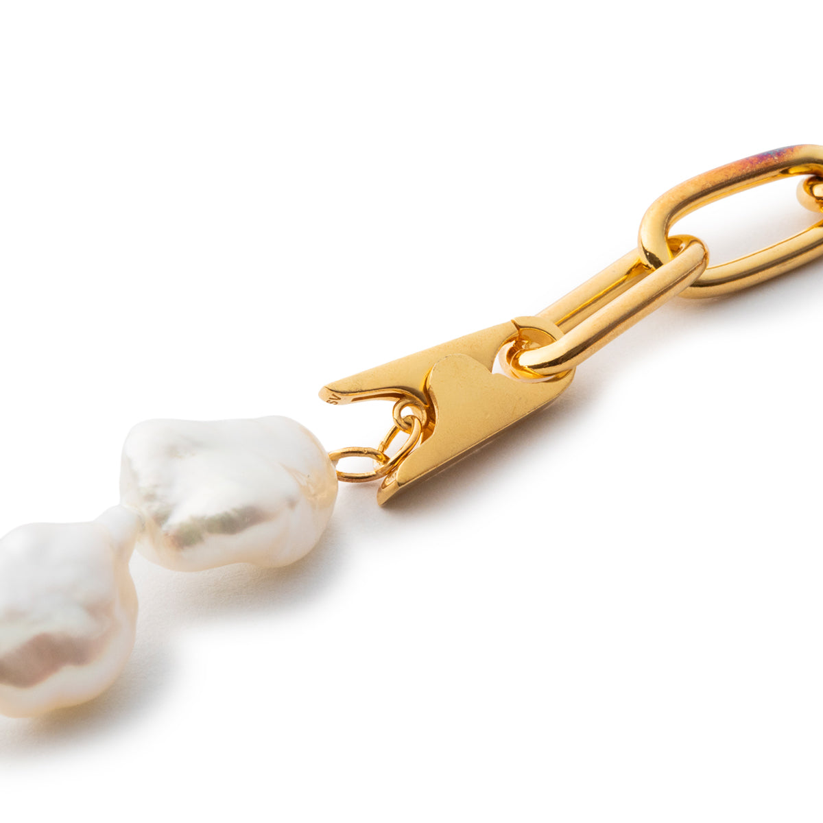 Clip Necklace/Big Pearl