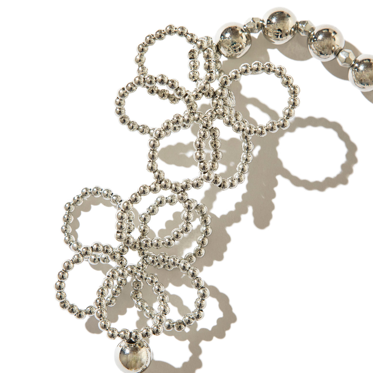 Flower beads hand strap