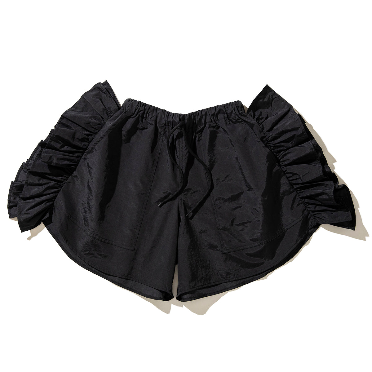 FRILL TRACK SHORTS