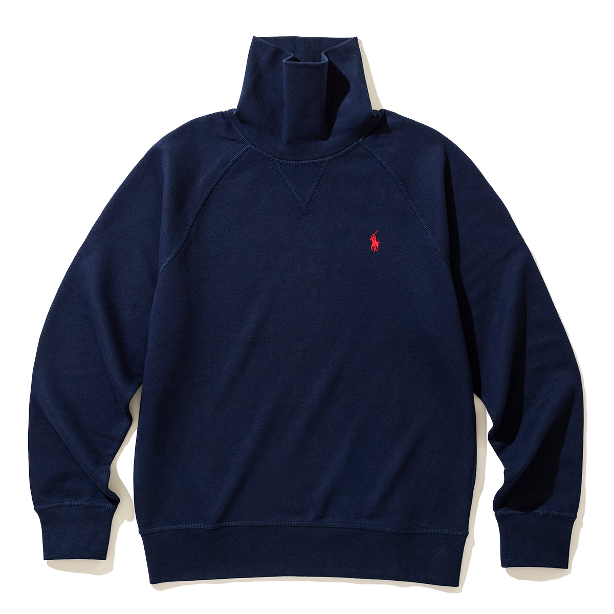 MOCK NECK RAGLAN SWEAT SHIRT