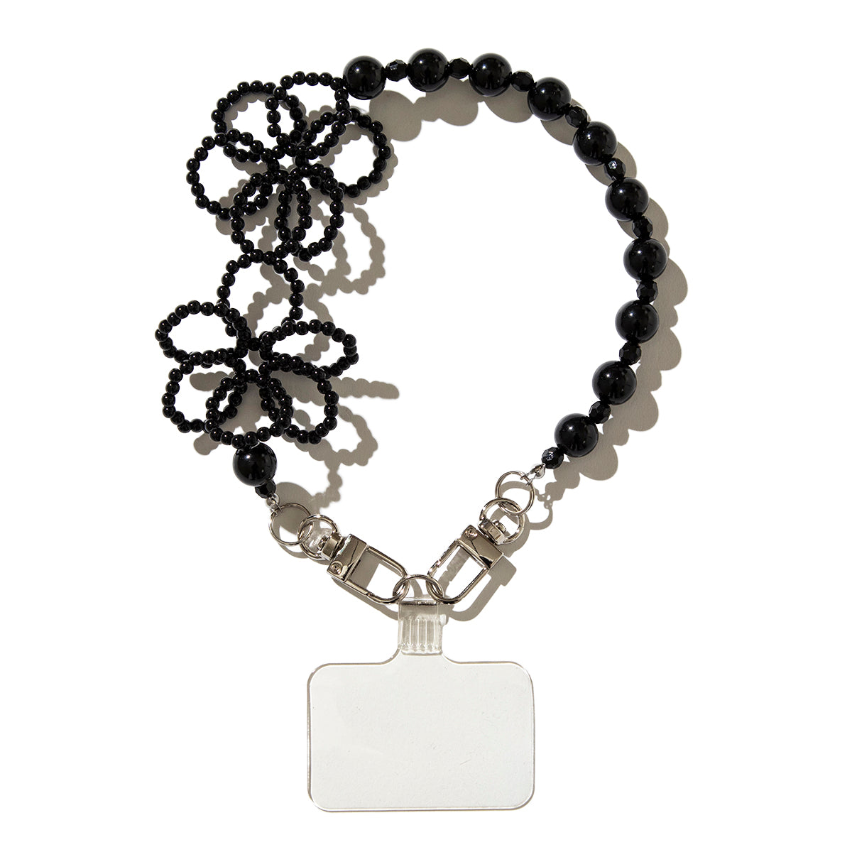 Flower beads hand strap