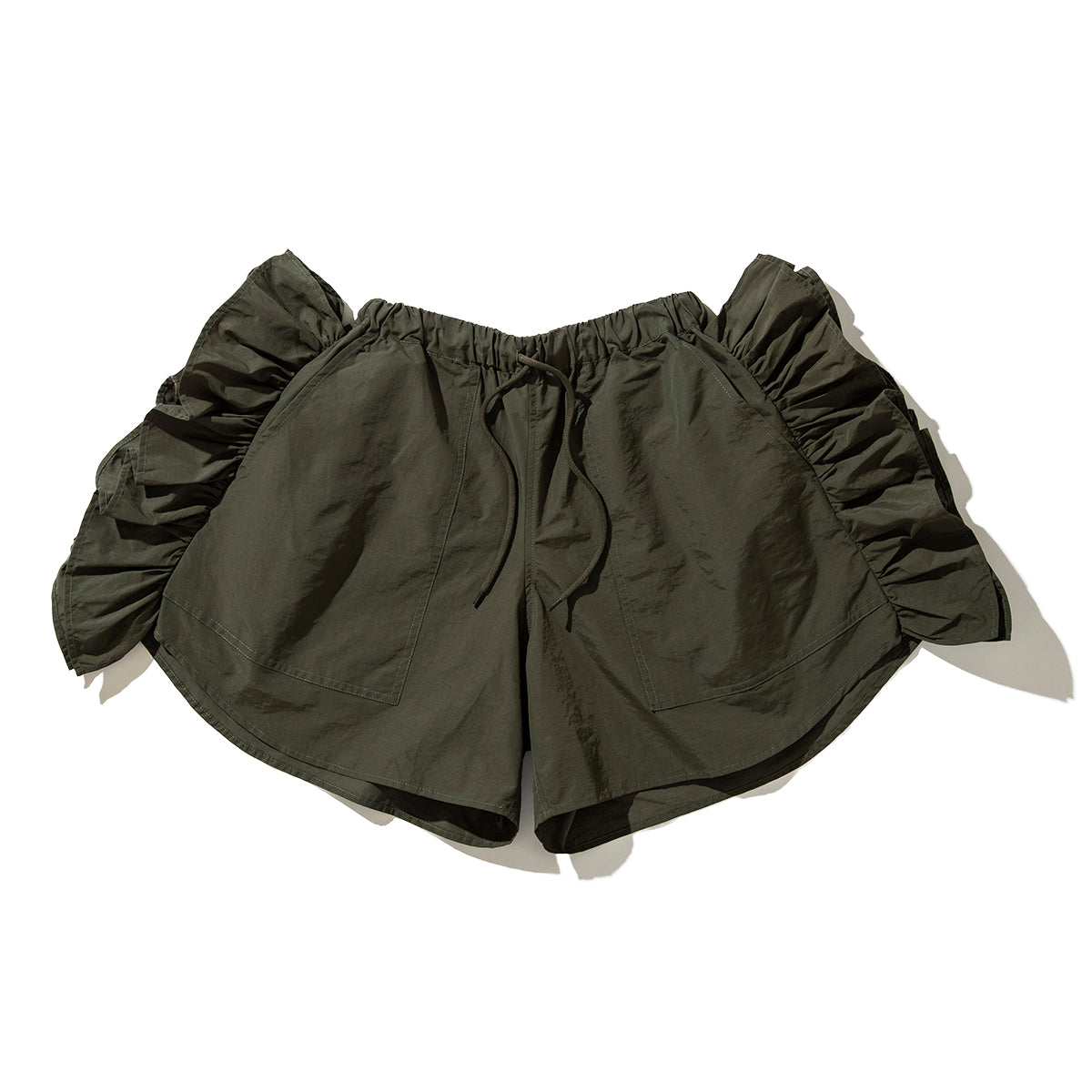 FRILL TRACK SHORTS