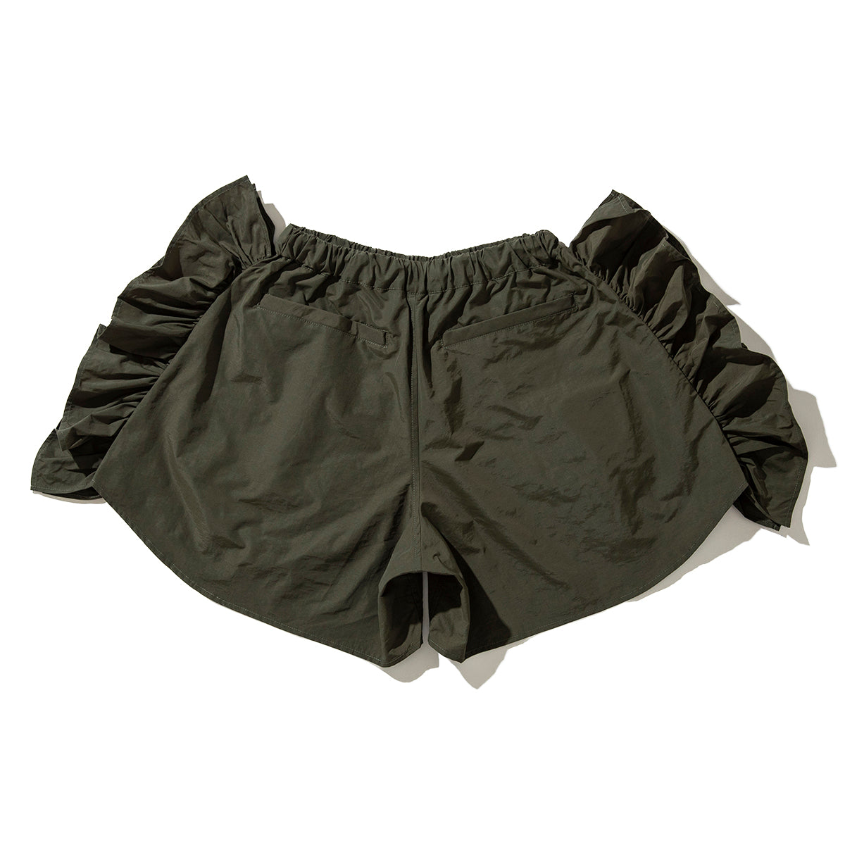 FRILL TRACK SHORTS