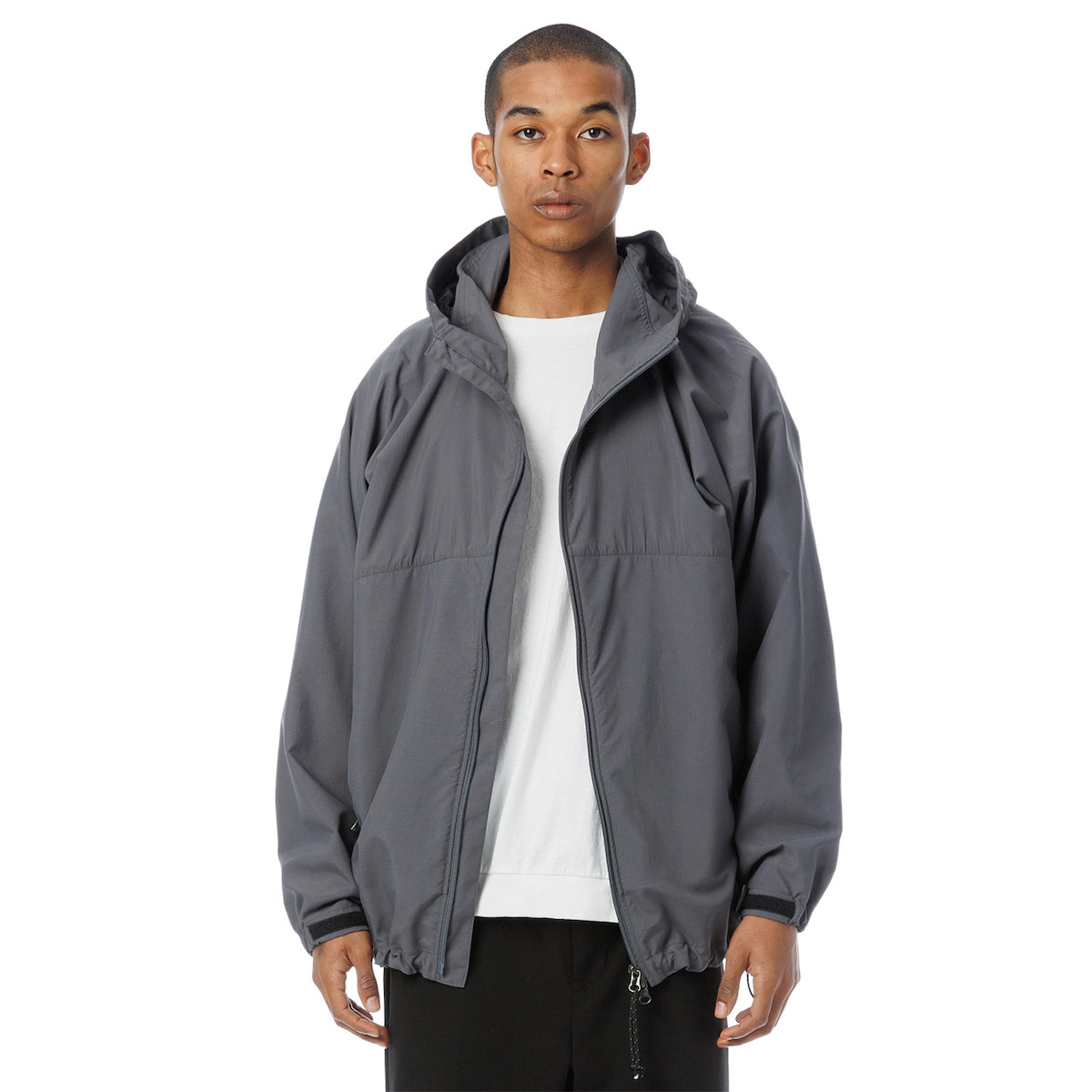 Supplex(R) Nylon Hooded Track Jacket