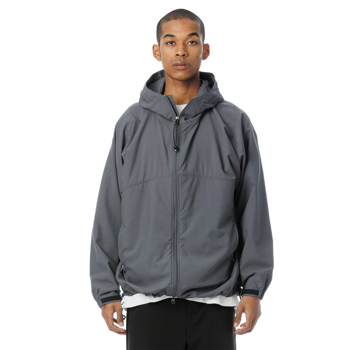 Supplex(R) Nylon Hooded Track Jacket