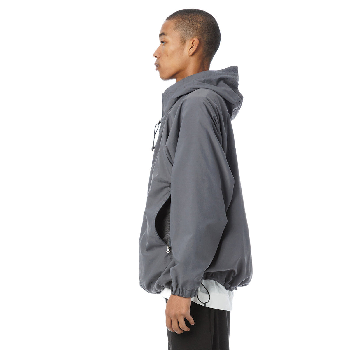 Supplex(R) Nylon Hooded Track Jacket