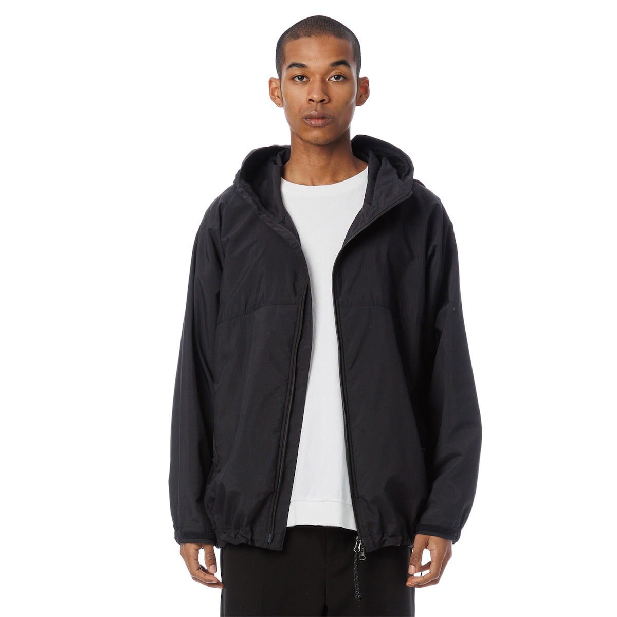 Supplex(R) Nylon Hooded Track Jacket