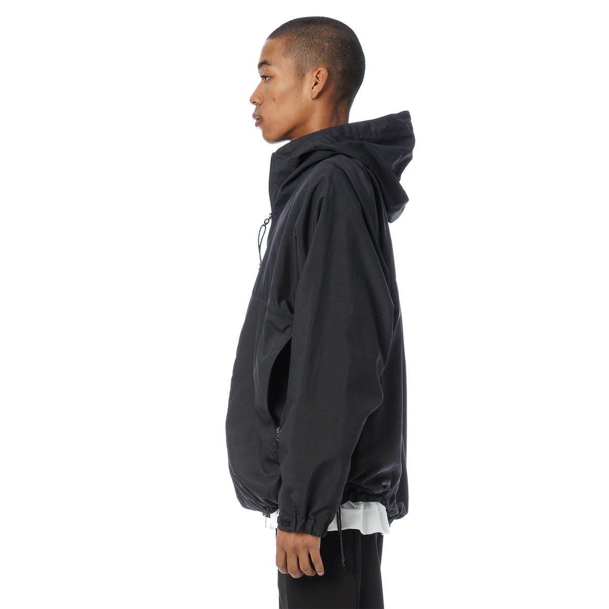 Supplex(R) Nylon Hooded Track Jacket