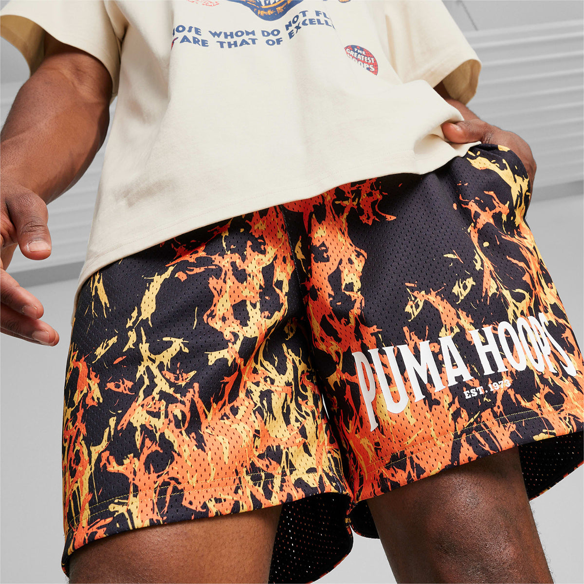 Straight Flames Basketball Shorts