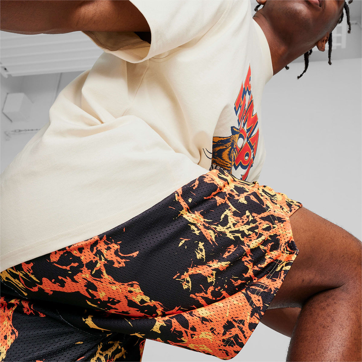 Straight Flames Basketball Shorts