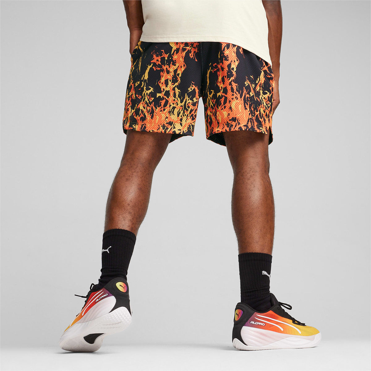 Straight Flames Basketball Shorts