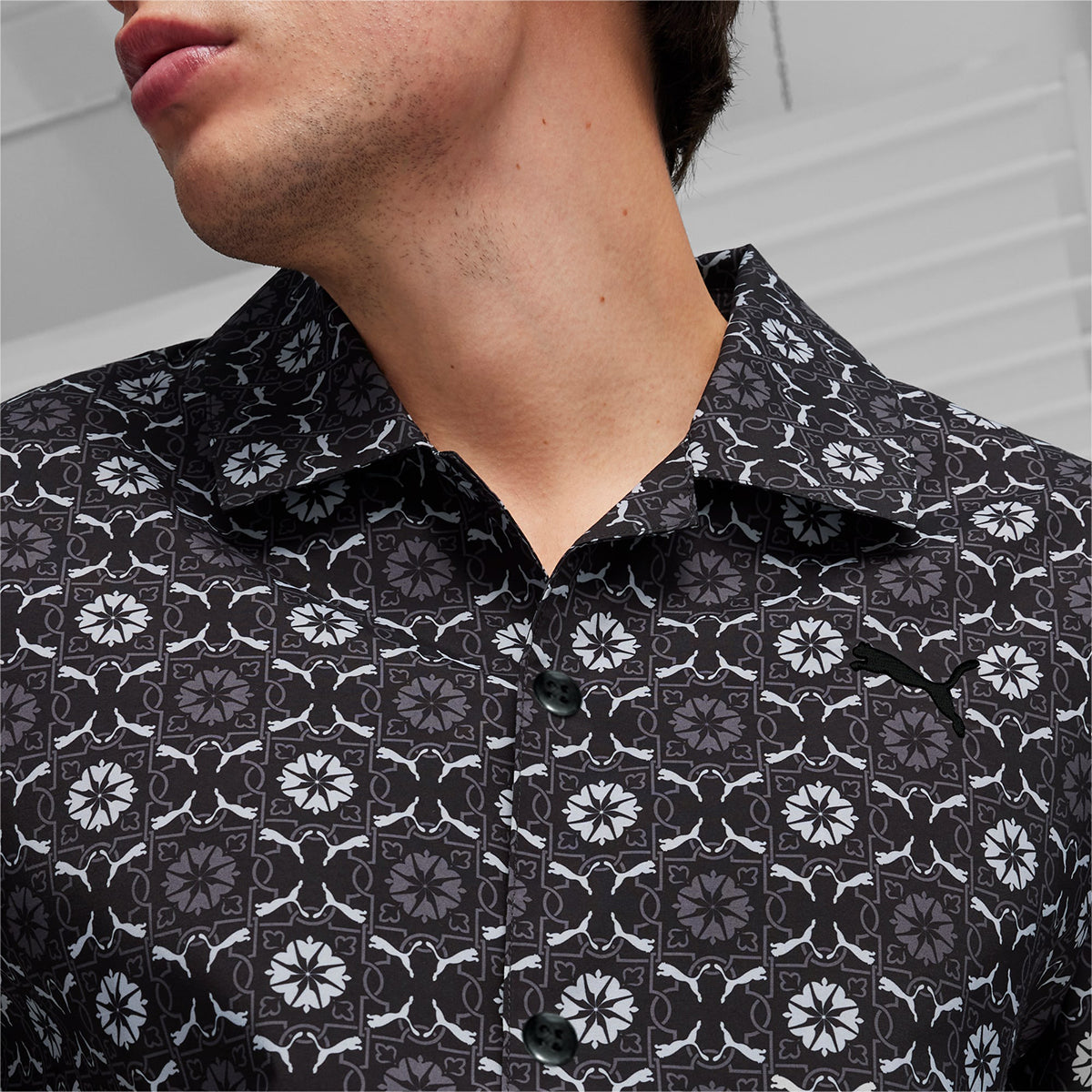 CLASSICS NEW PREP AOP WOVEN S/S POLO SHIRT