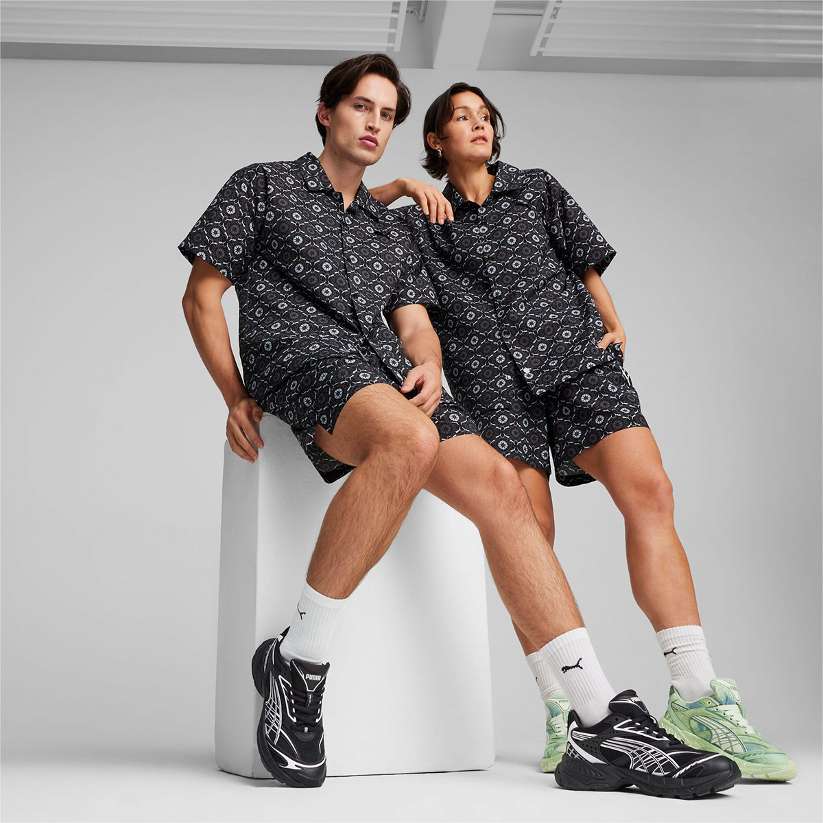 CLASSICS NEW PREP AOP WOVEN S/S POLO SHIRT