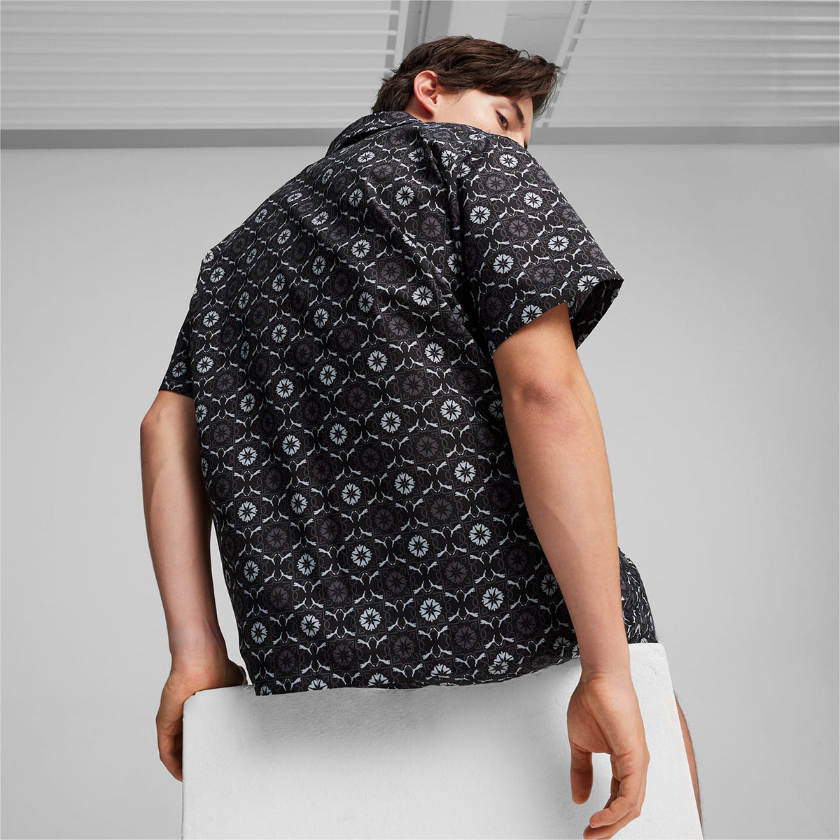 CLASSICS NEW PREP AOP WOVEN S/S POLO SHIRT