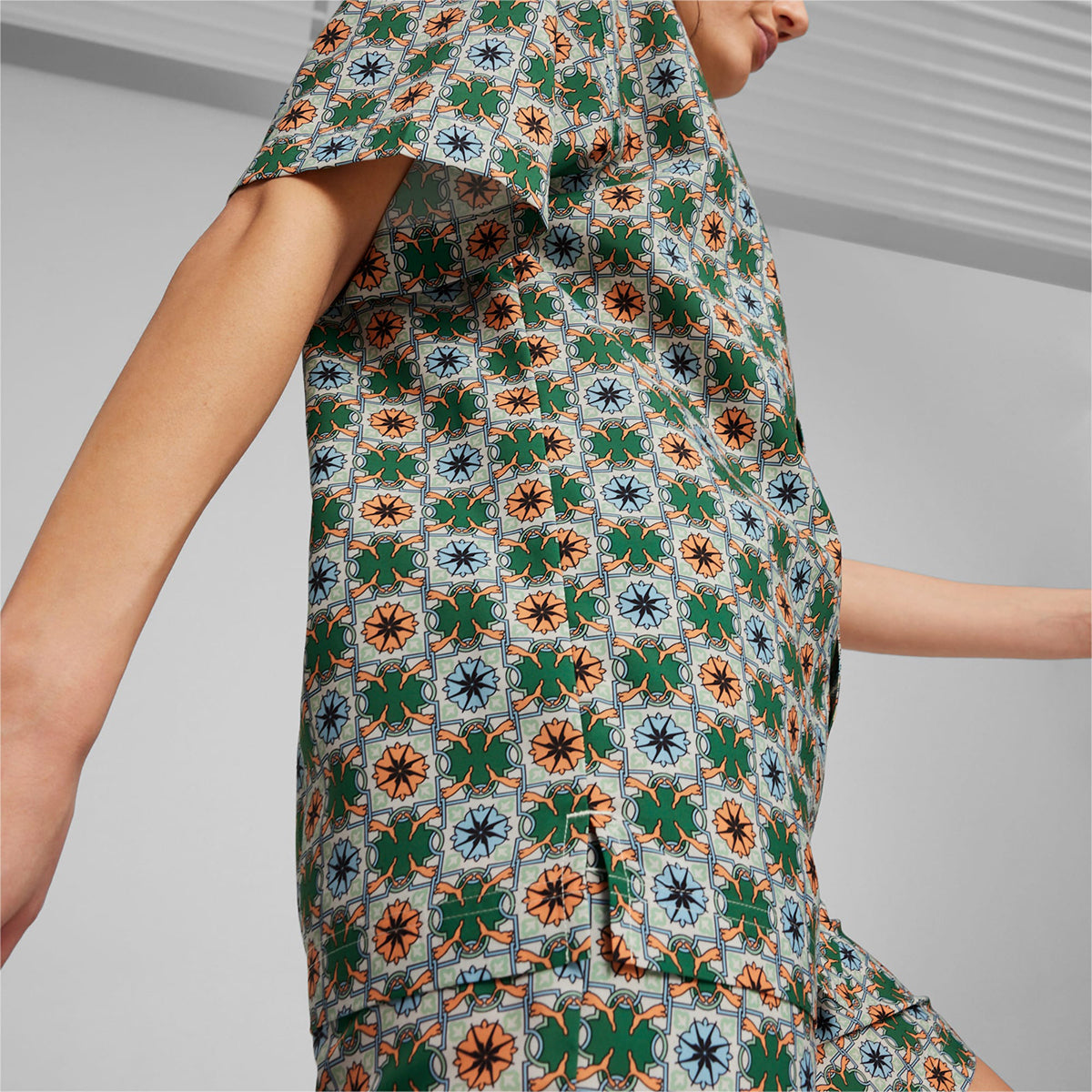 CLASSICS NEW PREP AOP WOVEN S/S POLO SHIRT