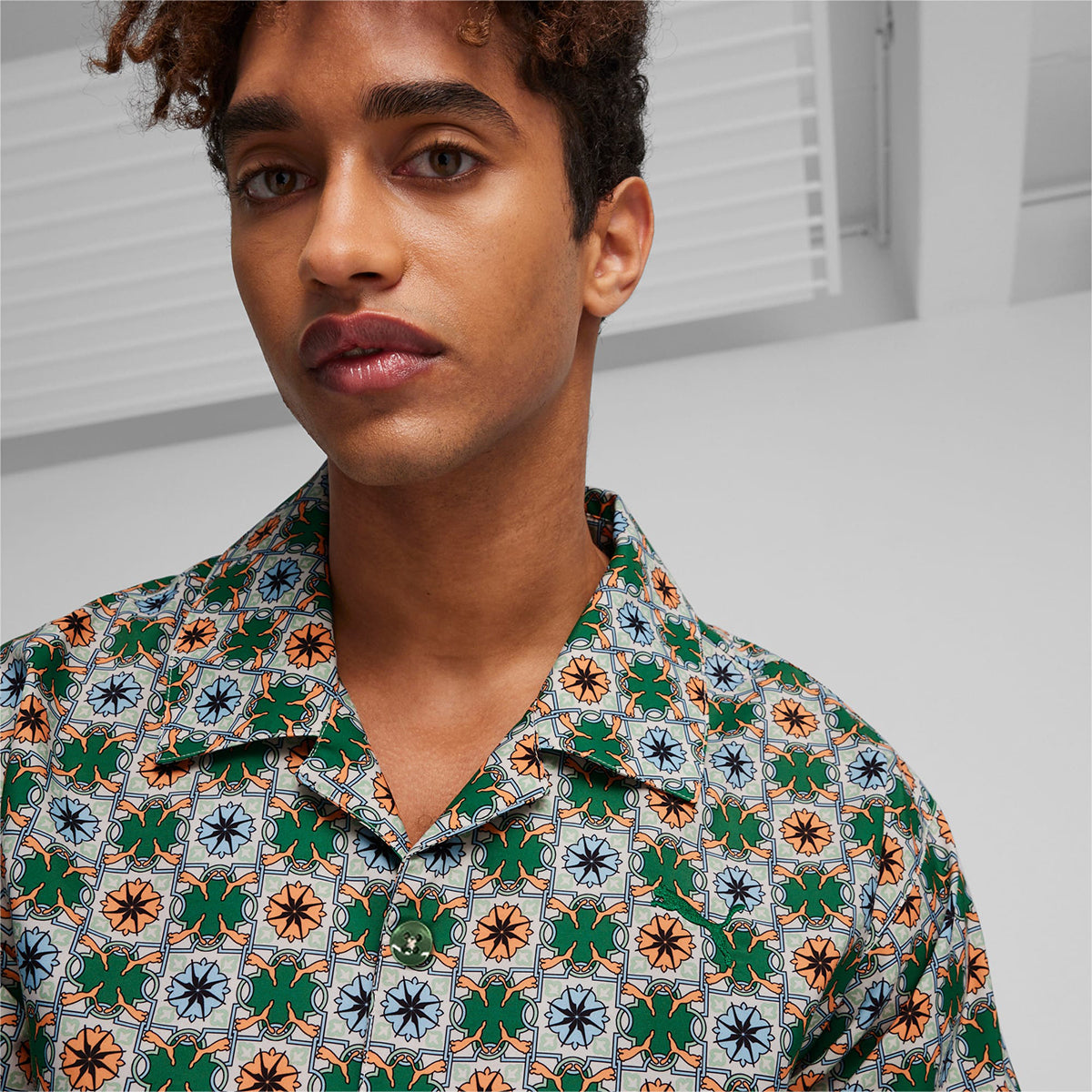 CLASSICS NEW PREP AOP WOVEN S/S POLO SHIRT
